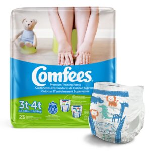 Comfees Training Pants, 12-Hour Protection, Male Toddler, 3T â€“ 4T, 32 to 40 lbs.