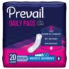 Prevail® Daily Pads Moderate Bladder Control Pad, 9¼-Inch Length