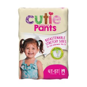 Cutie PantsÂ® Toddler Training Pants, Pink Princess Print, 4T â€“ 5T, Over 35 lbs.