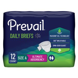 Prevail® Bariatric Ultimate Absorbency Incontinence Brief, Size A