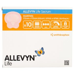 Allevyn Life Sacrum Foam Dressing, 17.2 x 17.5 Centimeters