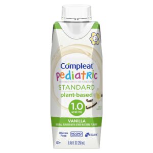 Compleat® Pediatric Standard Plant-Based 1.0 Cal Tube Feed Formula, Vanilla
