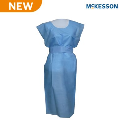 McKesson SMS Fluid Resistant Exam Gown, One Size Fits Most