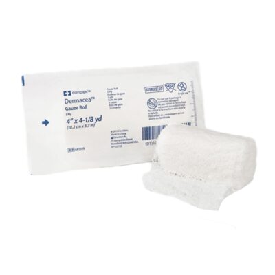 Dermacea™ Sterile Fluff Bandage Roll, 4 Inch x 4-1/8 Yard, Three-Ply