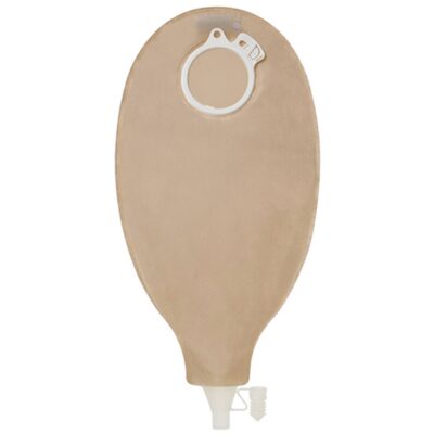 SenSura® Click Magnum High Output 2-Piece Transparent Ostomy Pouch, Blue Match