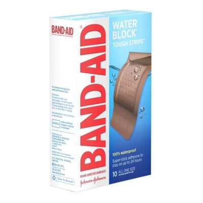Band-Aid® Water Block Tough Strips Adhesive Bandages, 1.75 x 4 Inch
