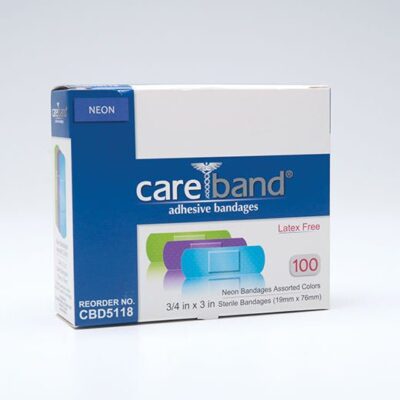 Careband™ Neon Adhesive Strip, 3/4 x 3 Inch