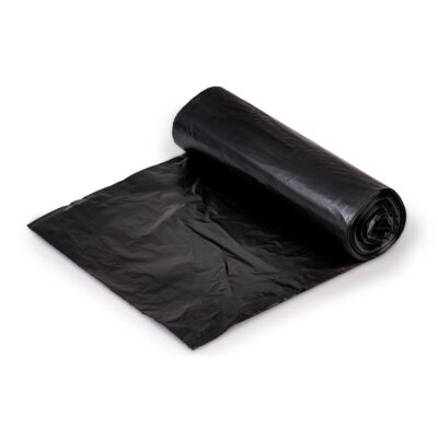 Colonial Bag 2X Heavy Duty Trash Bag, Black, 45-gallon Capacity