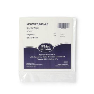 McKesson Cleanroom Wipe ISO Class 5, White, Sterile, Disposable, 9 x 9 Inch