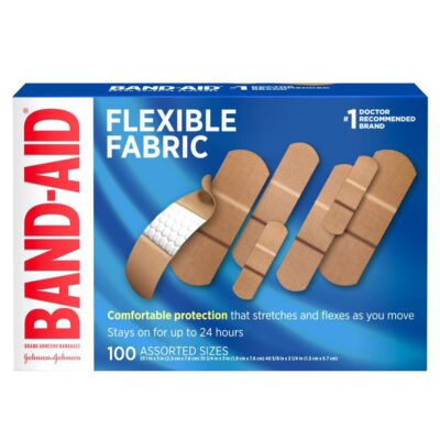 Band-Aid® Flexible Fabric Adhesive Bandages Assorted Sizes