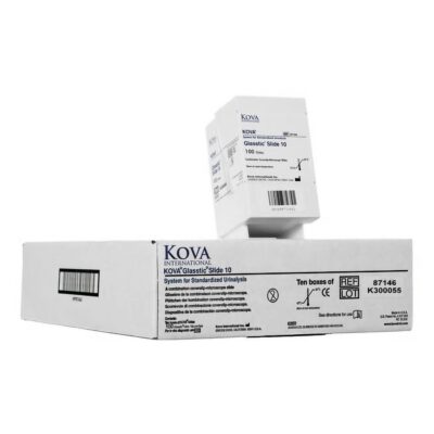 KOVA® Glasstic® Urinalysis Microscope Slide, 10-Chamber without Grid
