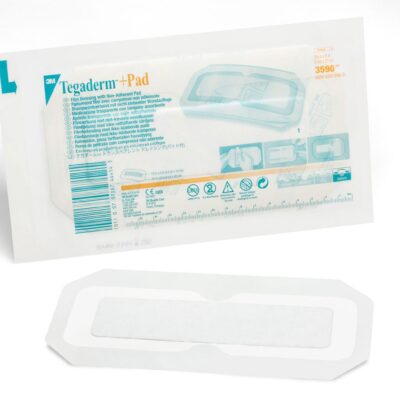 3M™ Tegaderm™ Transparent Film Dressing with Pad, 3-1/2 x 8 Inch