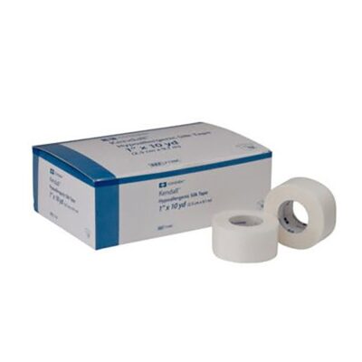 Kendall™ Hypoallergenic Silk-Like Cloth Medical Tape, 2 Inch x 10 Yard, White