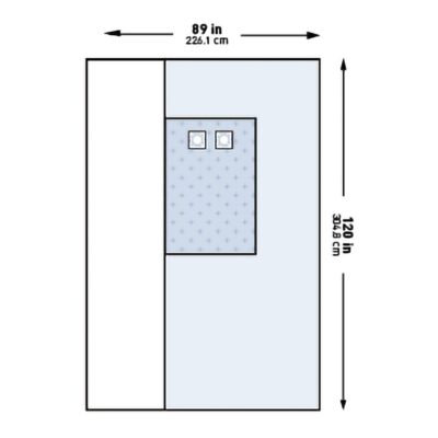 McKesson Sterile Femoral Angiography Drape, 89 x 120 Inch