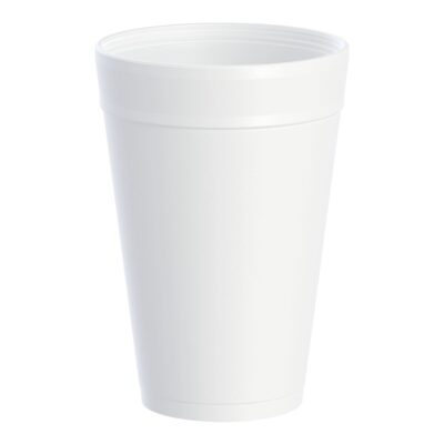 Dart J Cup® White Styrofoam Drinking Cup, 32-ounce capacity